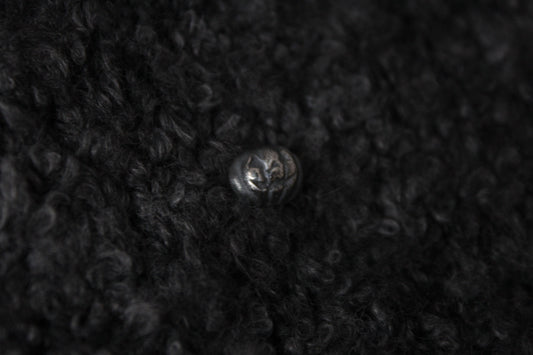 Silver Pumpkin Stud Earring