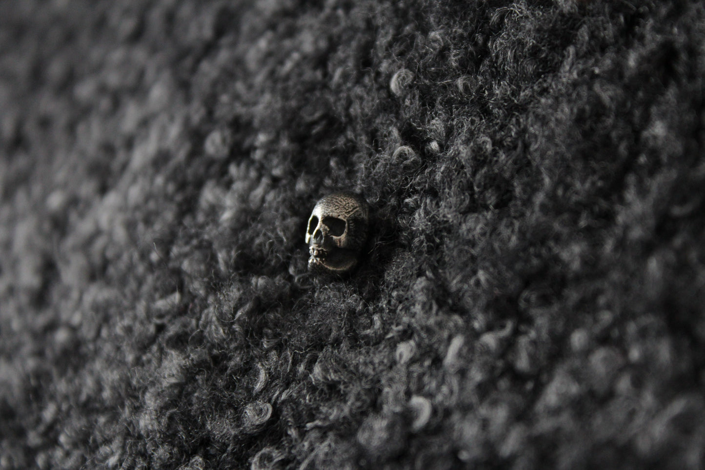 Silver Skull Pin Badge