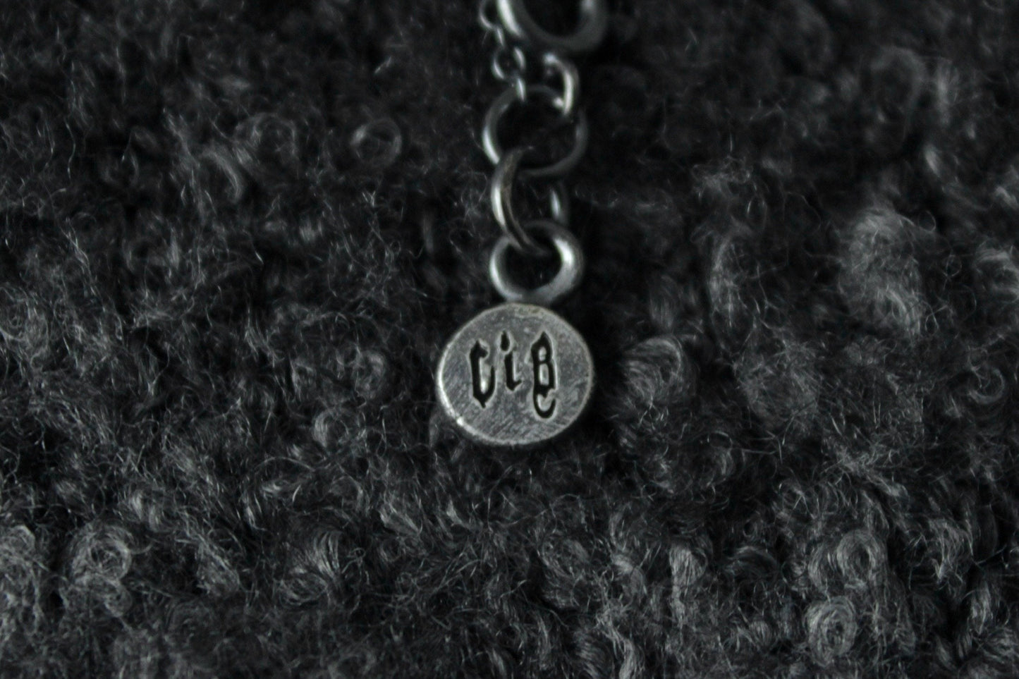 Sterling Silver Clad in Black Pendant