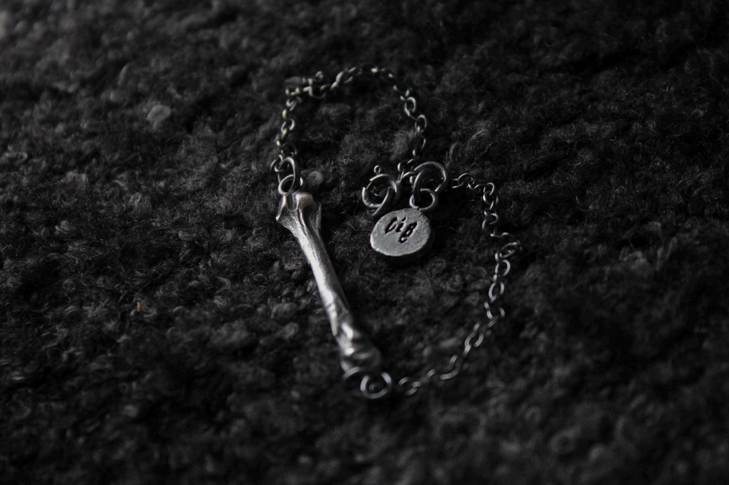 The Silver Catacomb Bundle - Silver Skull Pendant & Silver Ossuary Bone Bracelet