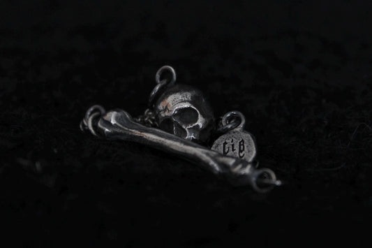 The Silver Ossuary Bundle - Silver Ossuary Skull Pendant & Silver Ossuary Bone Bracelet