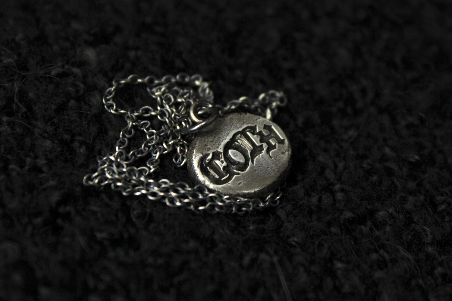 Sterling Silver GOTH Pendant