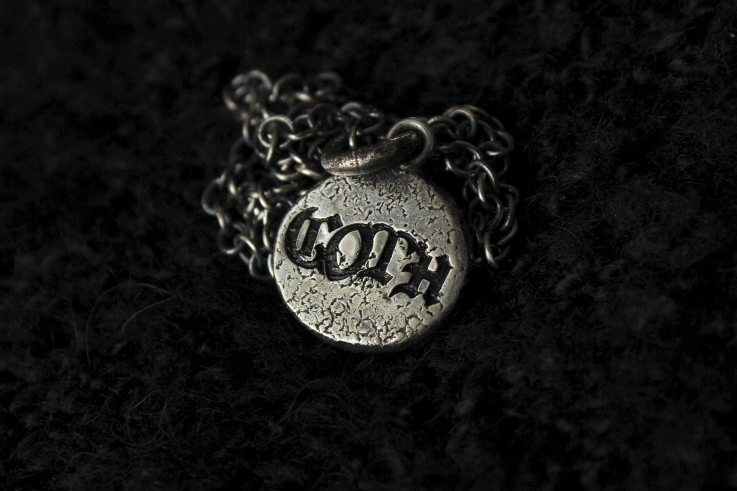 Sterling Silver GOTH Pendant