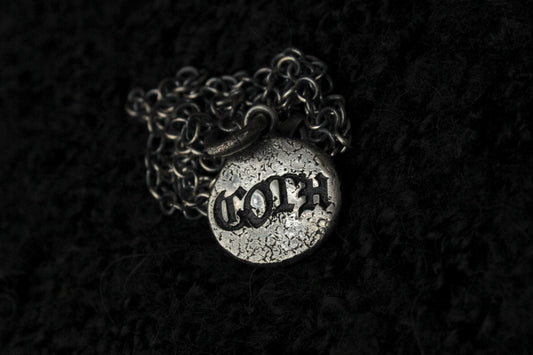 Sterling Silver GOTH Pendant