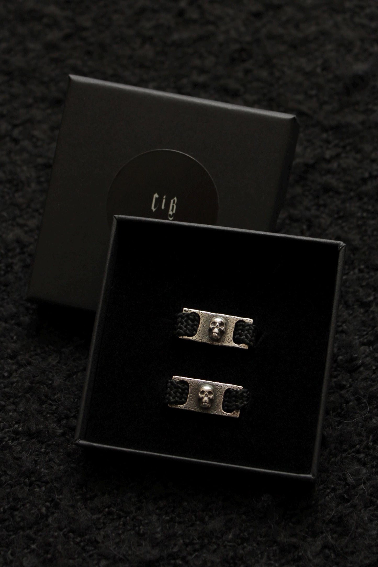 Silver Skull Shoe Lace Buckles