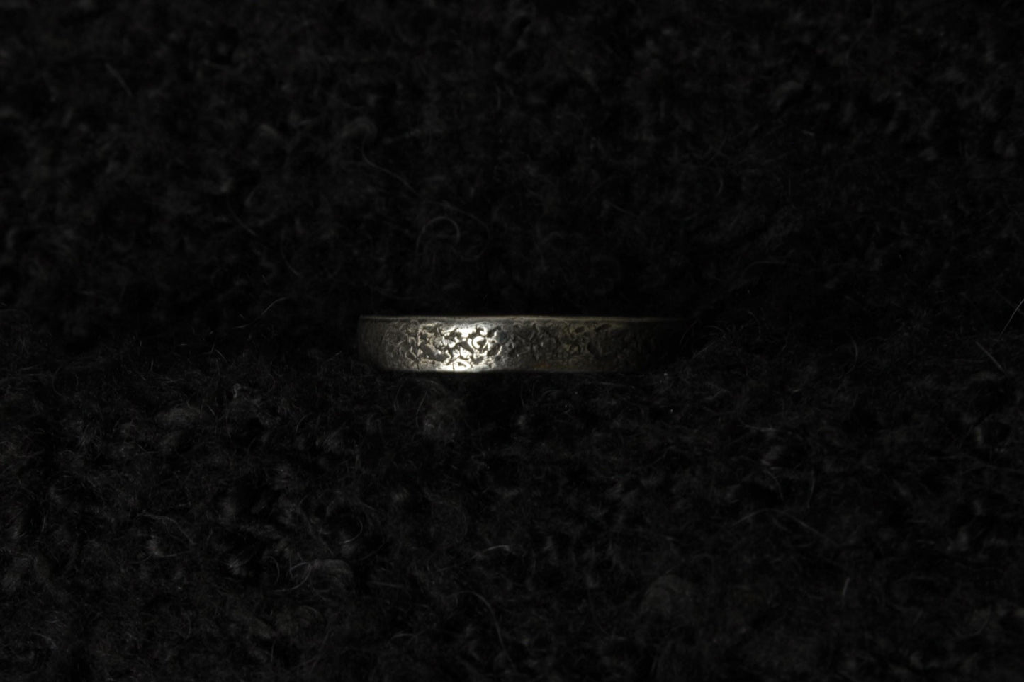 Sterling Silver Concrete Texture Ring