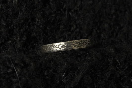 Sterling Silver Concrete Texture Ring