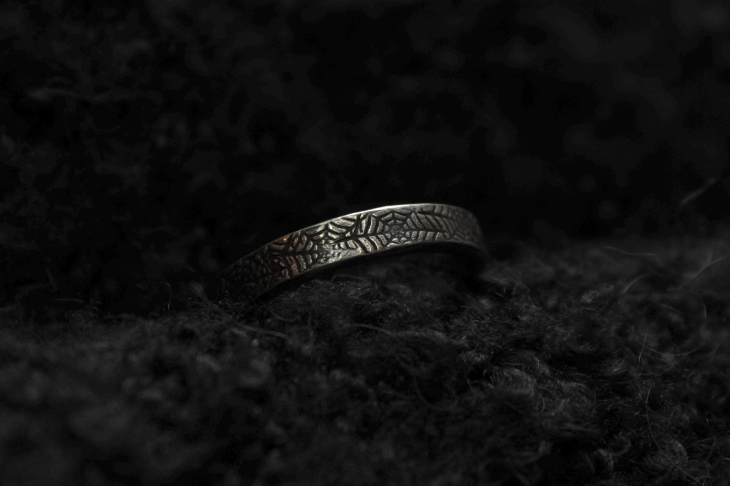 Sterling Silver Cobweb Texture Ring