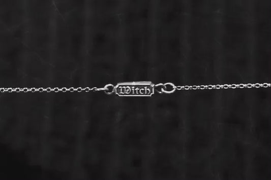 Sterling Silver WITCH/CRONE Belcher Chain